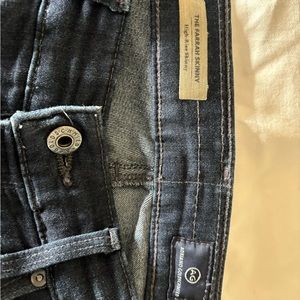 Dark blue high rise skinny jeans